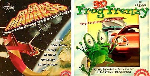 3D Frog Frenzy 3D Missile Madness - - PAL - New & Sealed