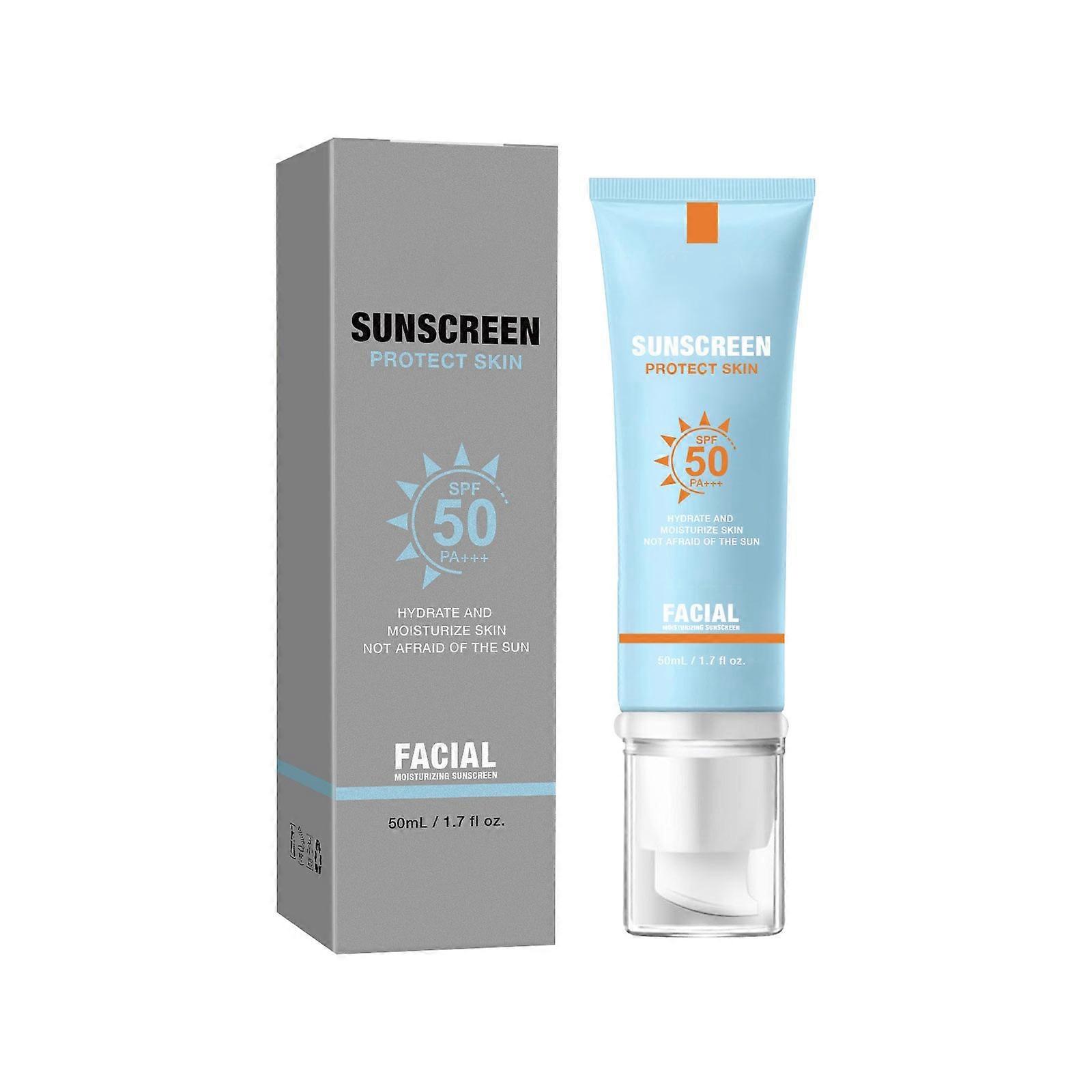 50ml sunscreen: moisturizing and refreshing, facial care.