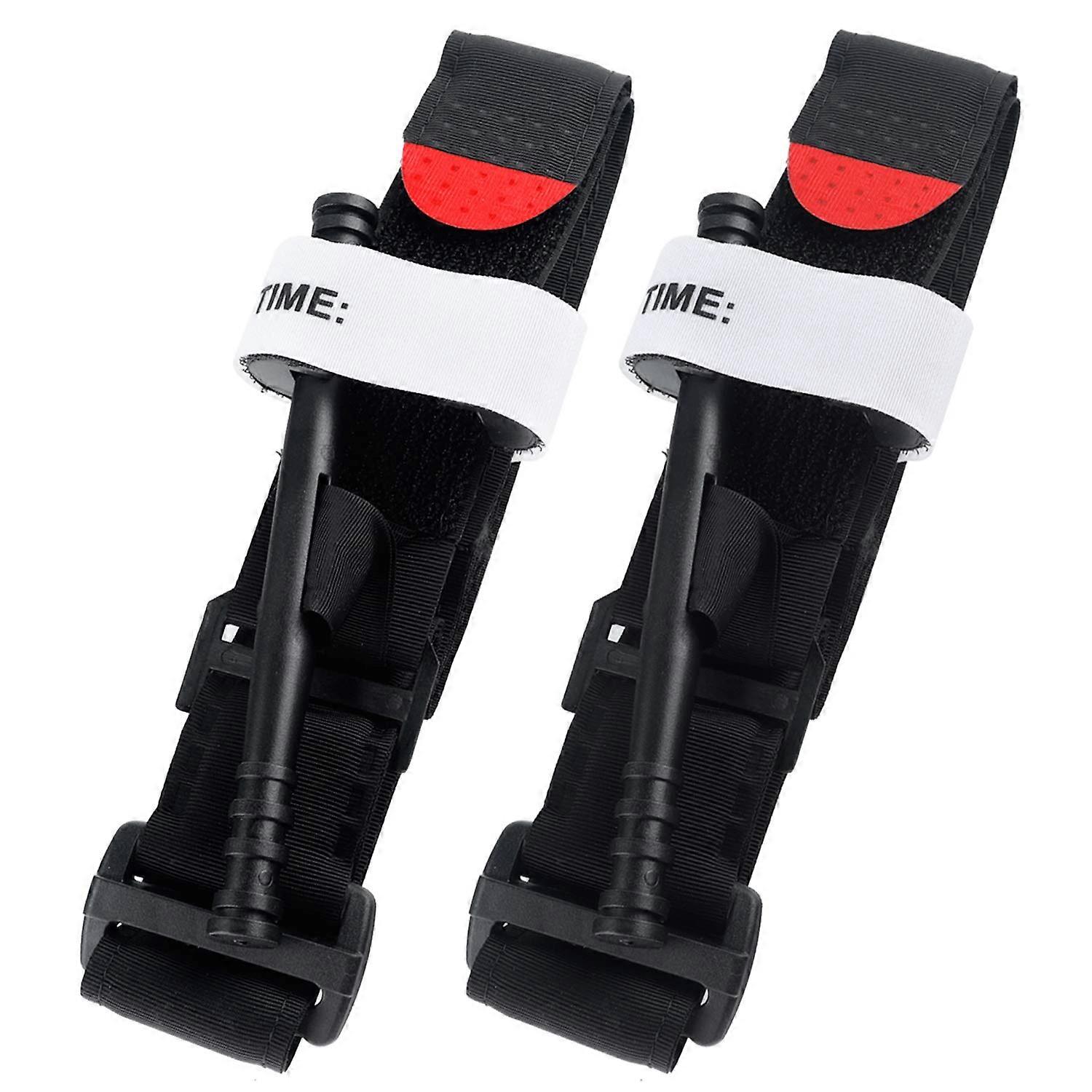 2 Pack/4 Pack Tourniquet - The Fastest, Safest, Most Effective Combat Hemostatic Control Single-Handed Application compatible with Military Tactical F