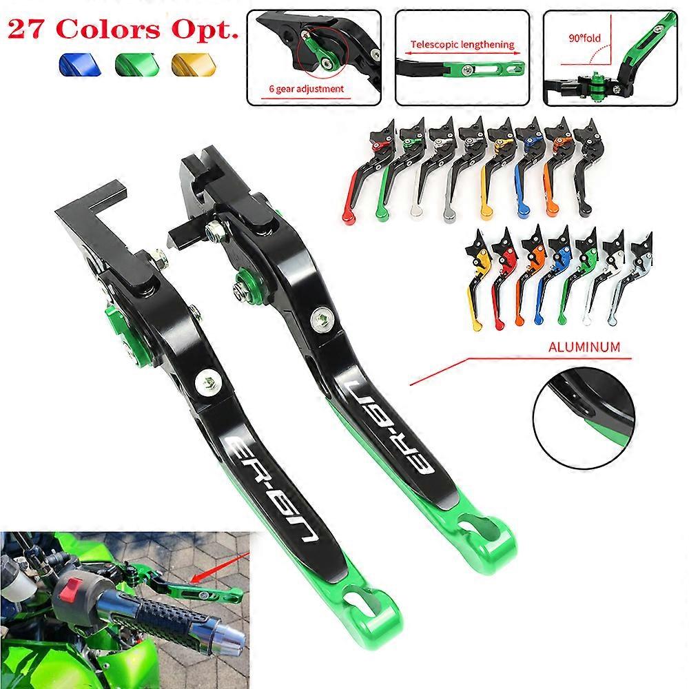For KAWASAK ER6N ER-6N ER 6N 2006-2021 ER-6F ER6F Aluminum Folding Extendable Brake Clutch Levers Motorcycle Accessories