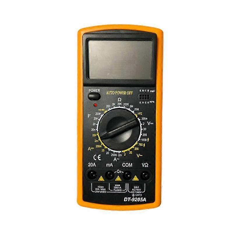 DT9205A LCD Digital Multimeter Portable AC DC Volt Voltmeter Ammeter Ohm Voltage Capacitance Resis