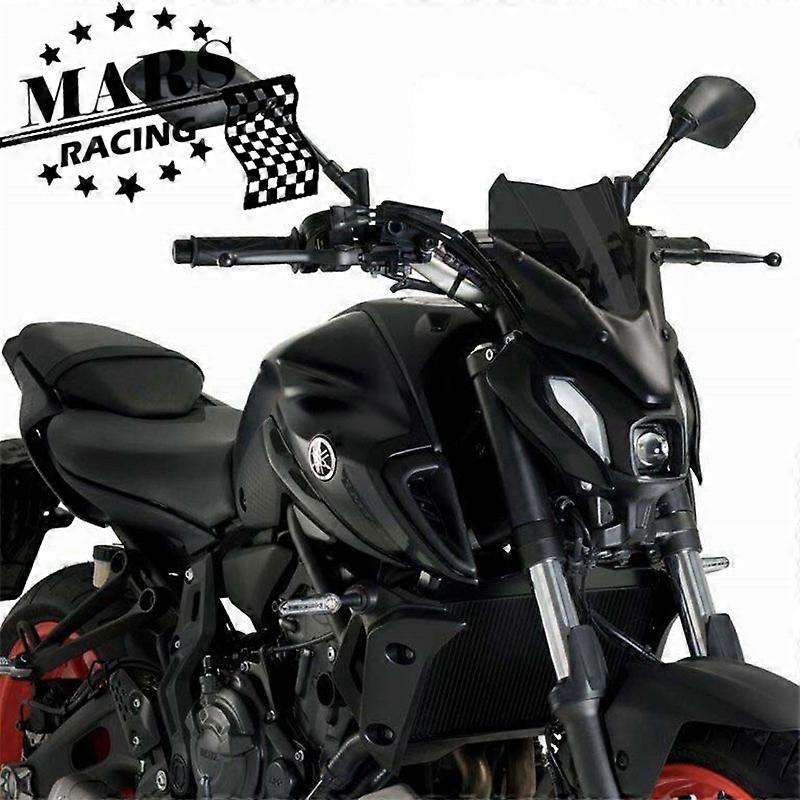 Fits For YAMAHA FZ07 MT07 MT-07 mt07 2021 2022 Motorcycle Black Windshield Windscreen Aluminum Kit Deflector Fairing Cover