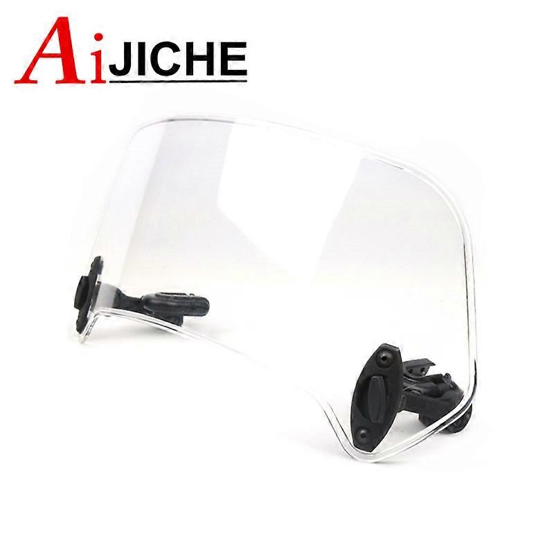 Universal Motorcycle Scooter Adjustable Clip On Windscreen Windshield Extension Spoiler Wind Deflector Adjustable Lockable