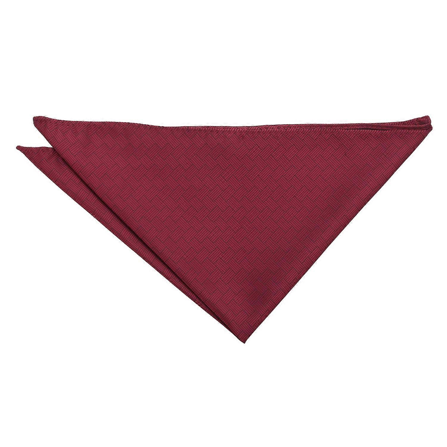 Burgundy Raffia Basket Pocket Square
