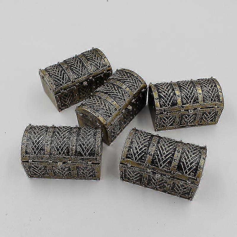 6pcs mini pirate treasure chest toy treasure box