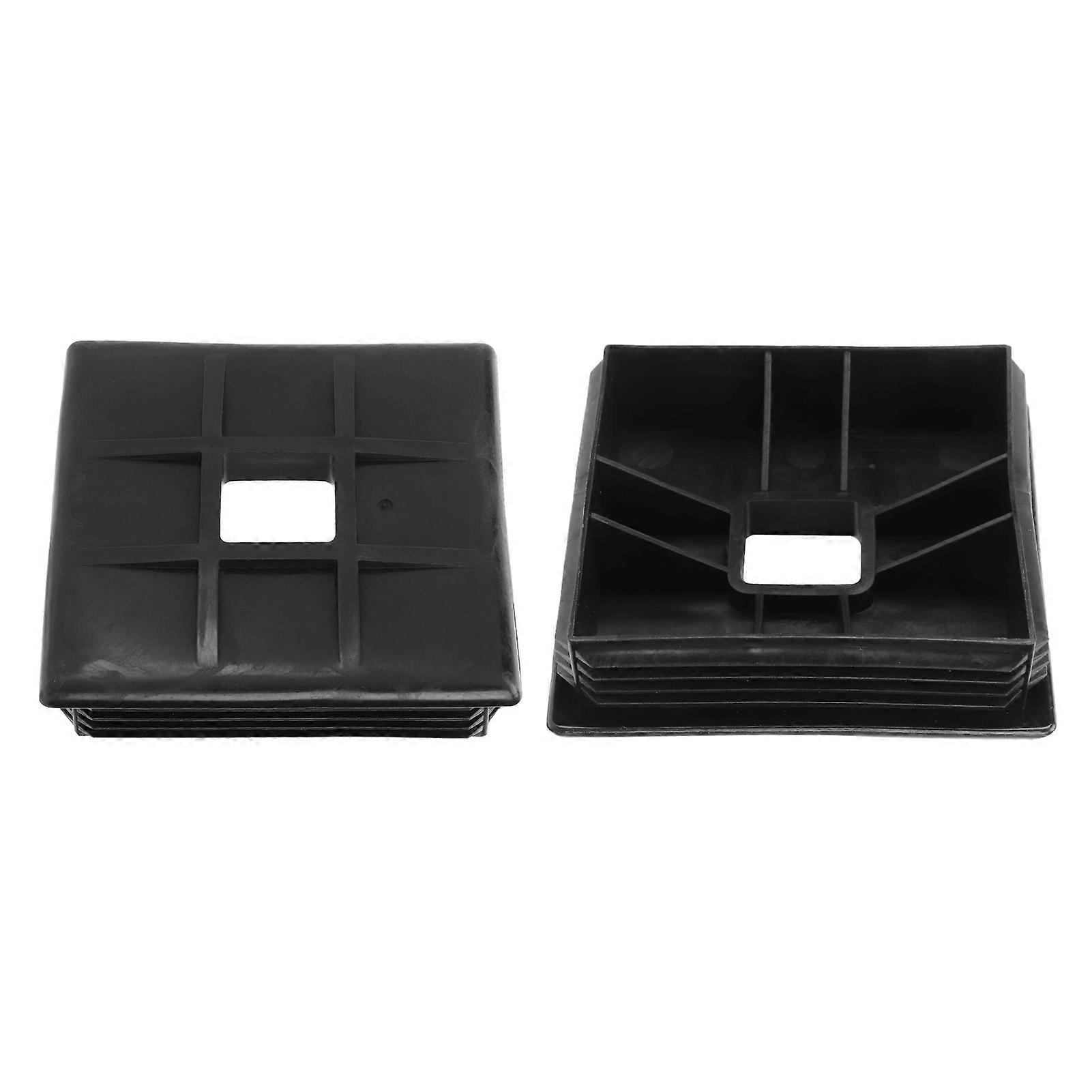 2 Pcs 4in Square Bumper Cap ABS Pipe Hole Plug End Protector Cover Concealed Sewage Hoses for RV Camper Trailer