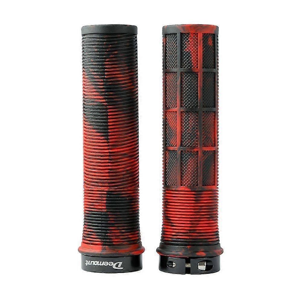 Bicycle Handle Bar Grips Double Lock On Bmx Mtb Mountain Bike Cycle Grip