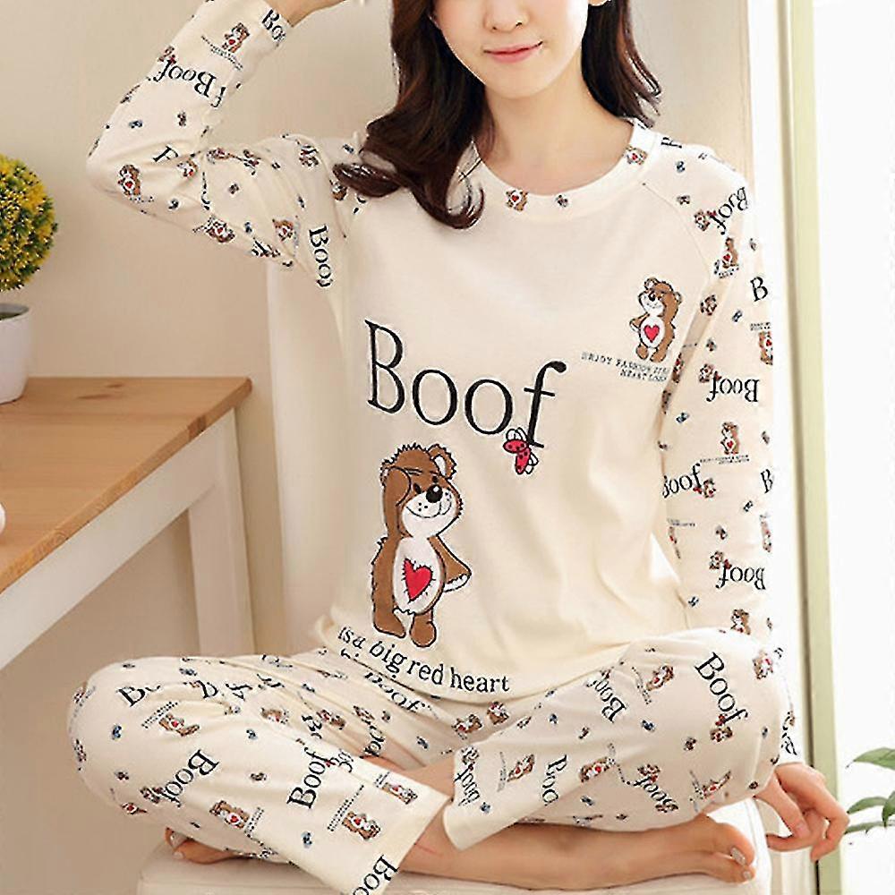Kvinner Pyjamas Sett Sleepwear Loungewear Pyjamas