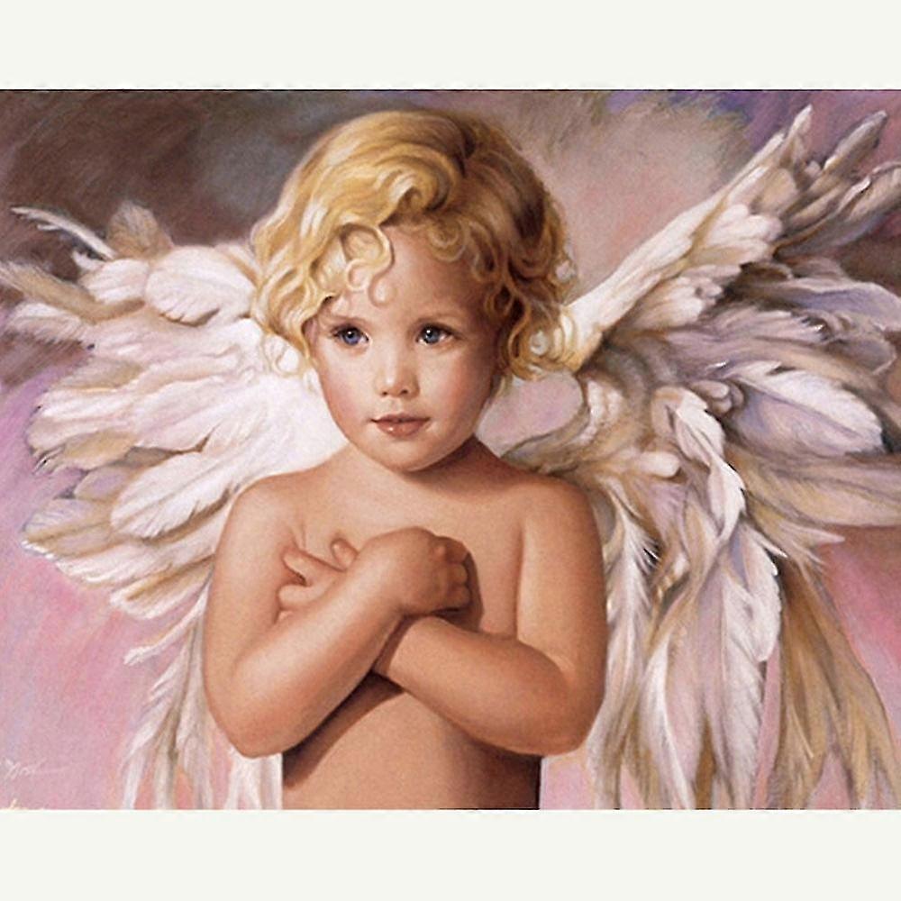 5D دي الماس اللوحة الصليب غرزة كيت الماس التطريز الملاك صبي الماس الفسيفساء كريستال نمط صورة ديكور المنزل الهدايا