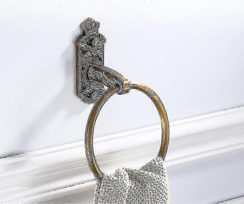 Antique Bathroom Carved Bathroom Bathroom Hardware Set Creative Rectangular Bathroom Accessories Set