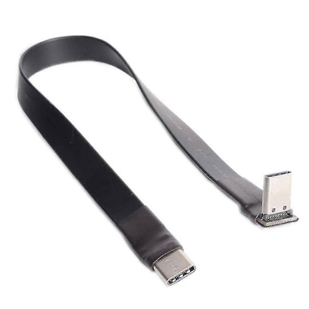 Usb 3.1 Tipo C A Tipo C Cavo Di Prolunga Adattatore A 90 Gradi Fpc Fpv Nastro Piatto Usb C Cavo 3A 10gbps-hyj