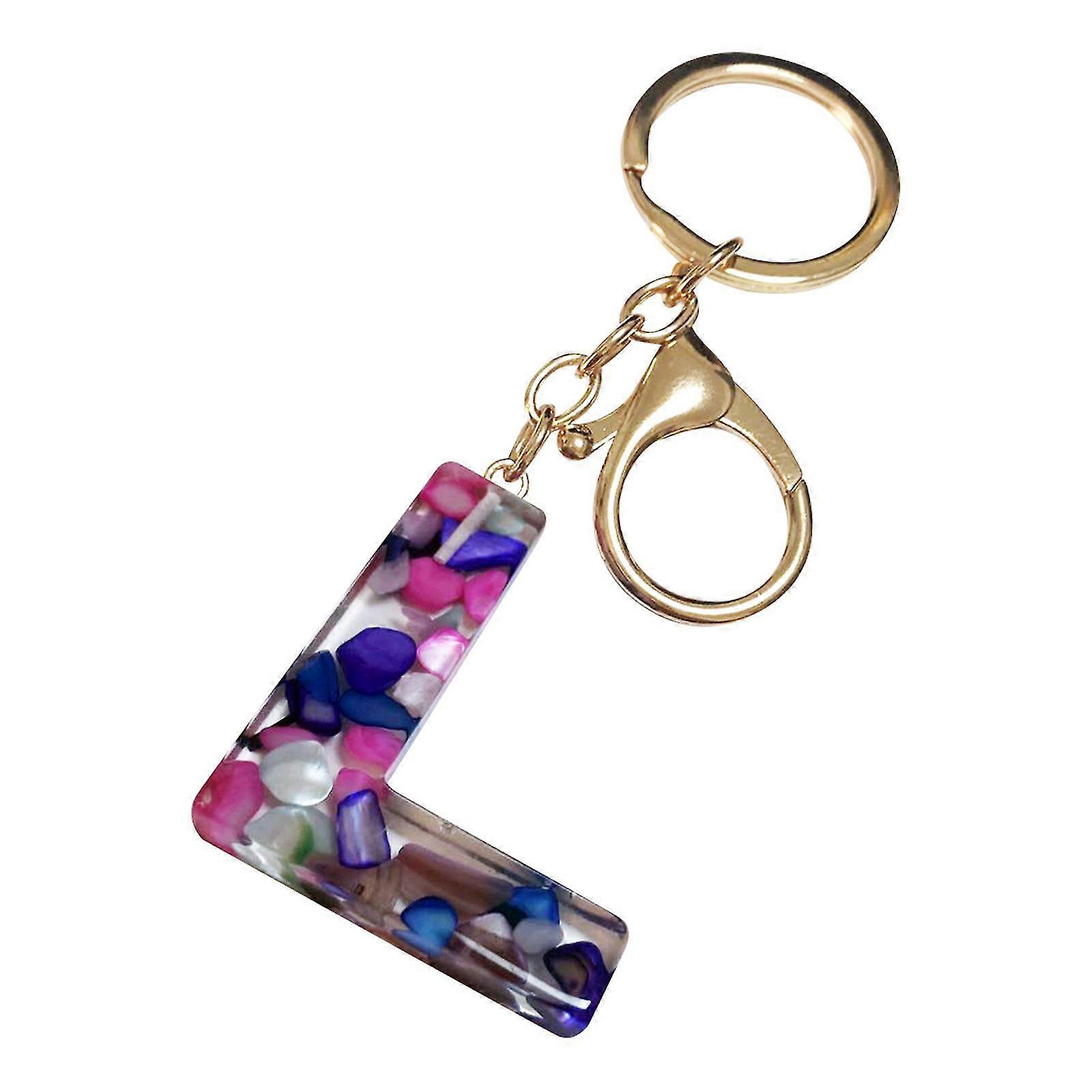 Mother's Day Custom Creative Keyring Clasp 26 English Letter Pendant Keyring