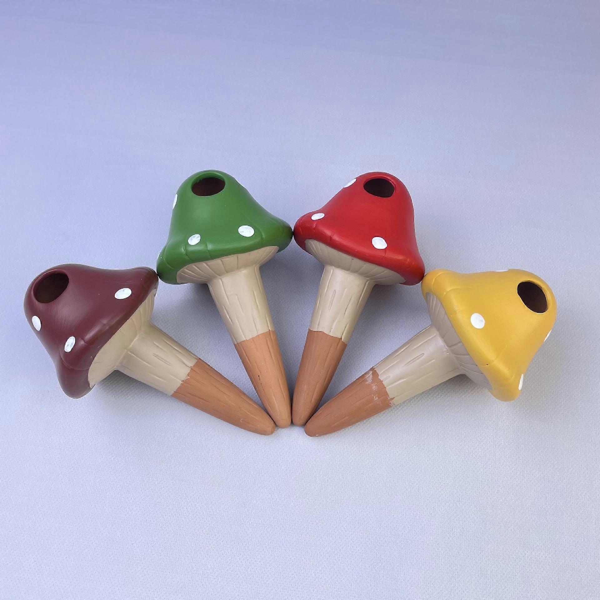 4 Pieces Dripper Self Watering Planter Insert Garden Waterer Automatic Waterer Indoor Bulbs Clay Tools for Indoor Plants Watering Shaped