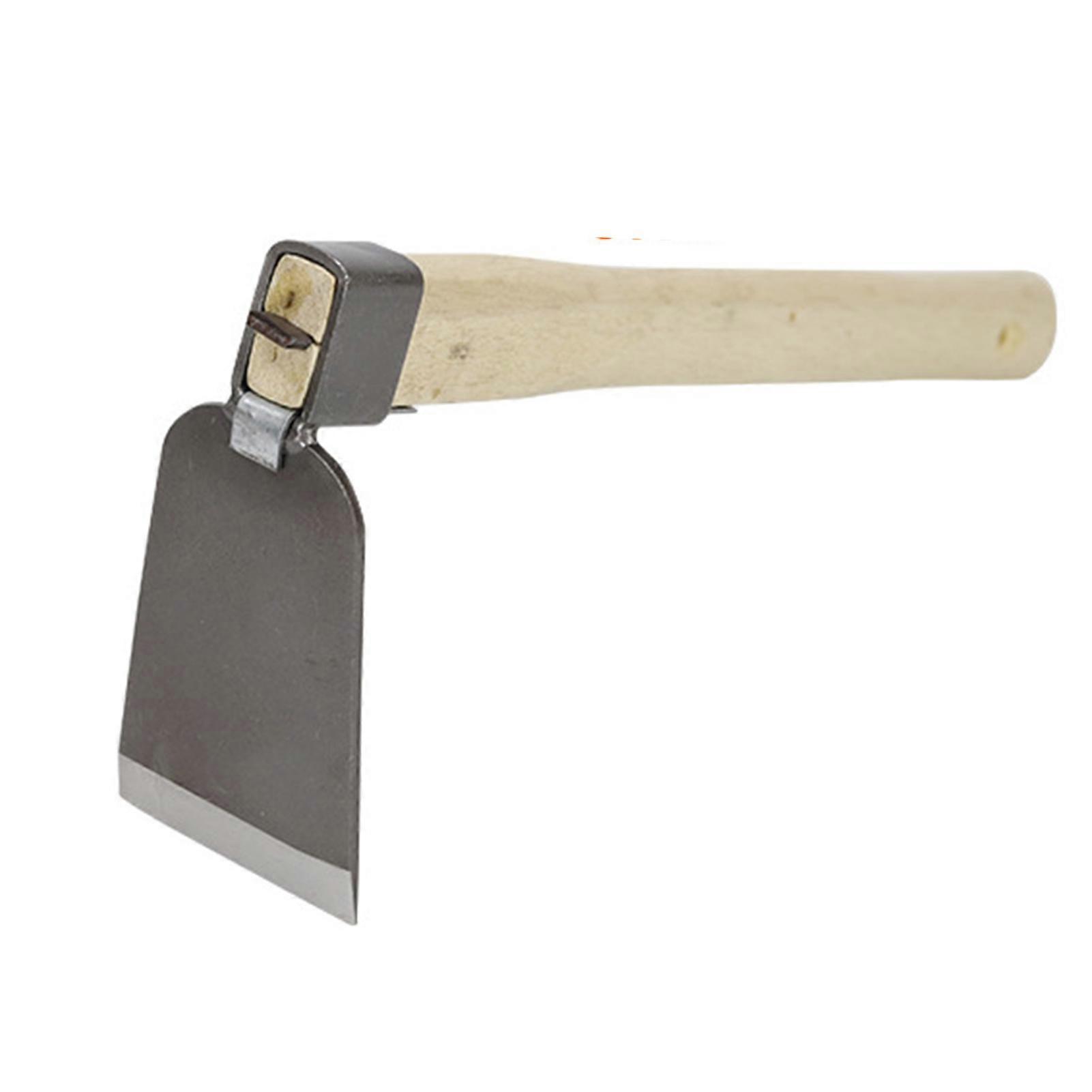 Wooden Handle Gardening Hoe Steel Garden Hand Weeding Hoe Lightweight Garden Weeder Manual Cultivator Hoe for Gardening Planting Farming Outdoor