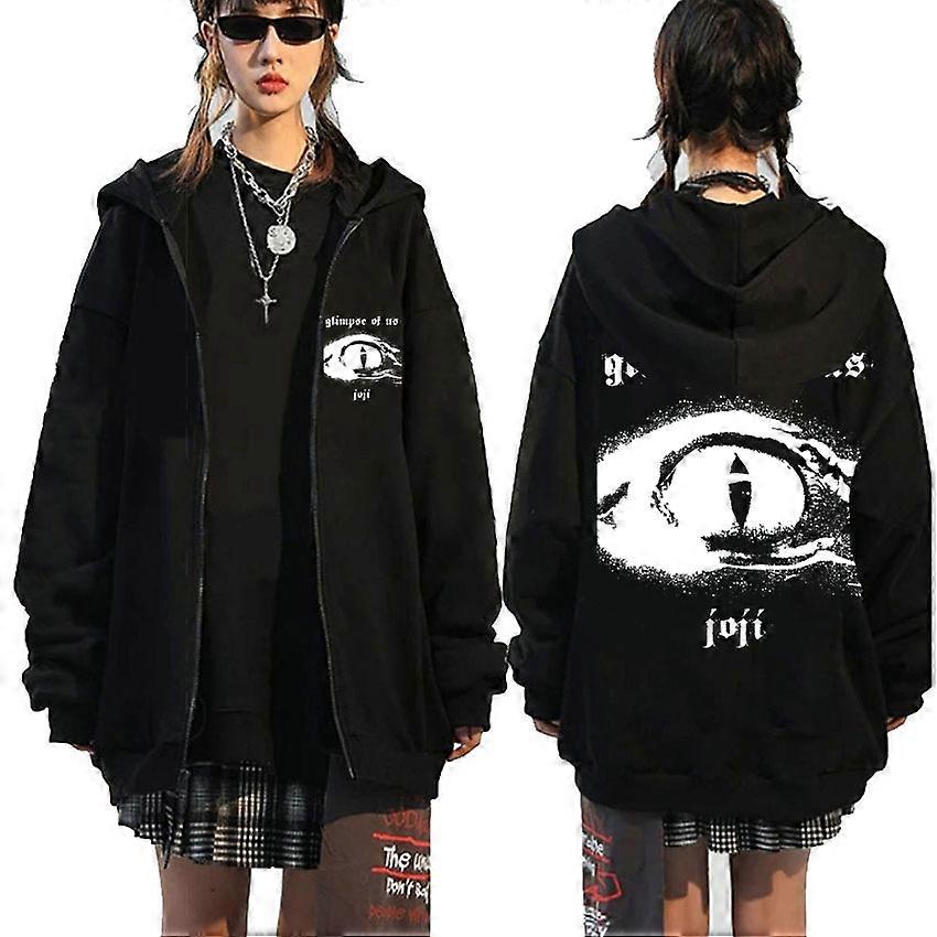 Moletom com Capuz com Zíper Masculino Masculino Singer Joji Glimpse of Us Fleece Cotton Streetwear Homens Mulheres Oversized Jaqueta com Zíper