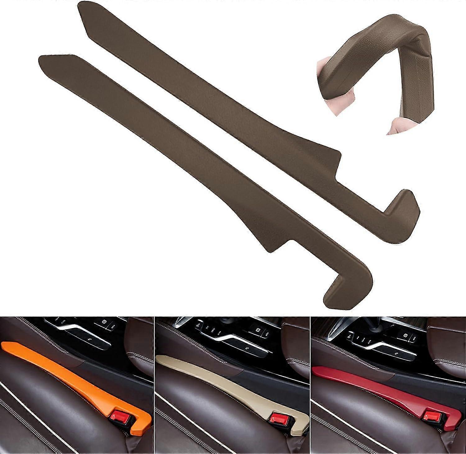 2pcs Car Seat Gap Filler, Universal Car Seat Gap Plug To Fill The Gap Between Seat And Console Stop Things Dropping Blocker