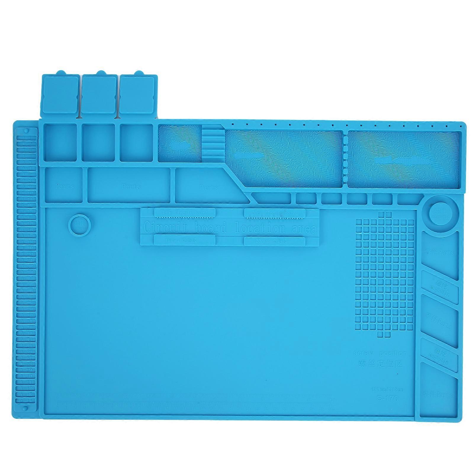 磁気絶縁シリコーンワークマット耐熱はんだ付け電話コンピューター修理マットS-170