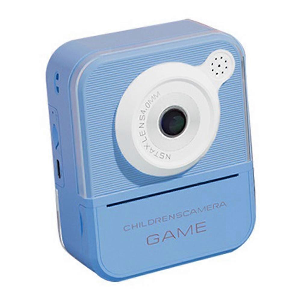 P7 2.4 Inch High Definition Kids Instant Print Camera with Hanging Rope 2 Rolls of Printing Paper fo