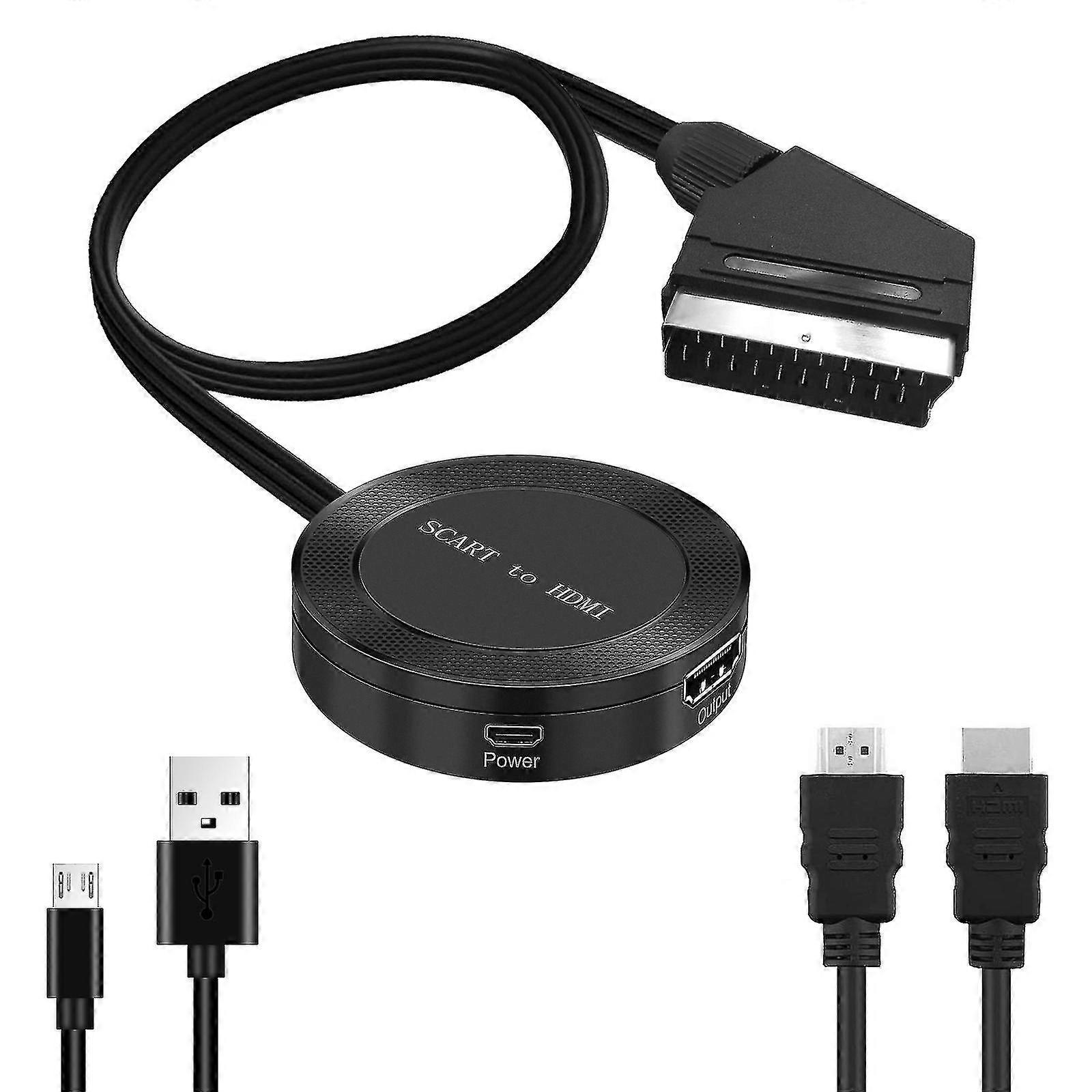 Scart To Hdmi Hdmi To Scart To Hdmi High-definition Converter