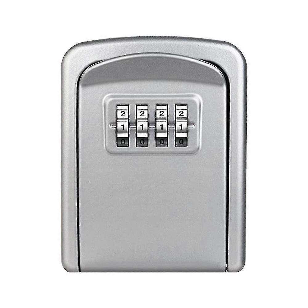 Key Lock Box 4 Digit Combination Lock Box for House Key Weatherproof Security Key Storage Lock Box