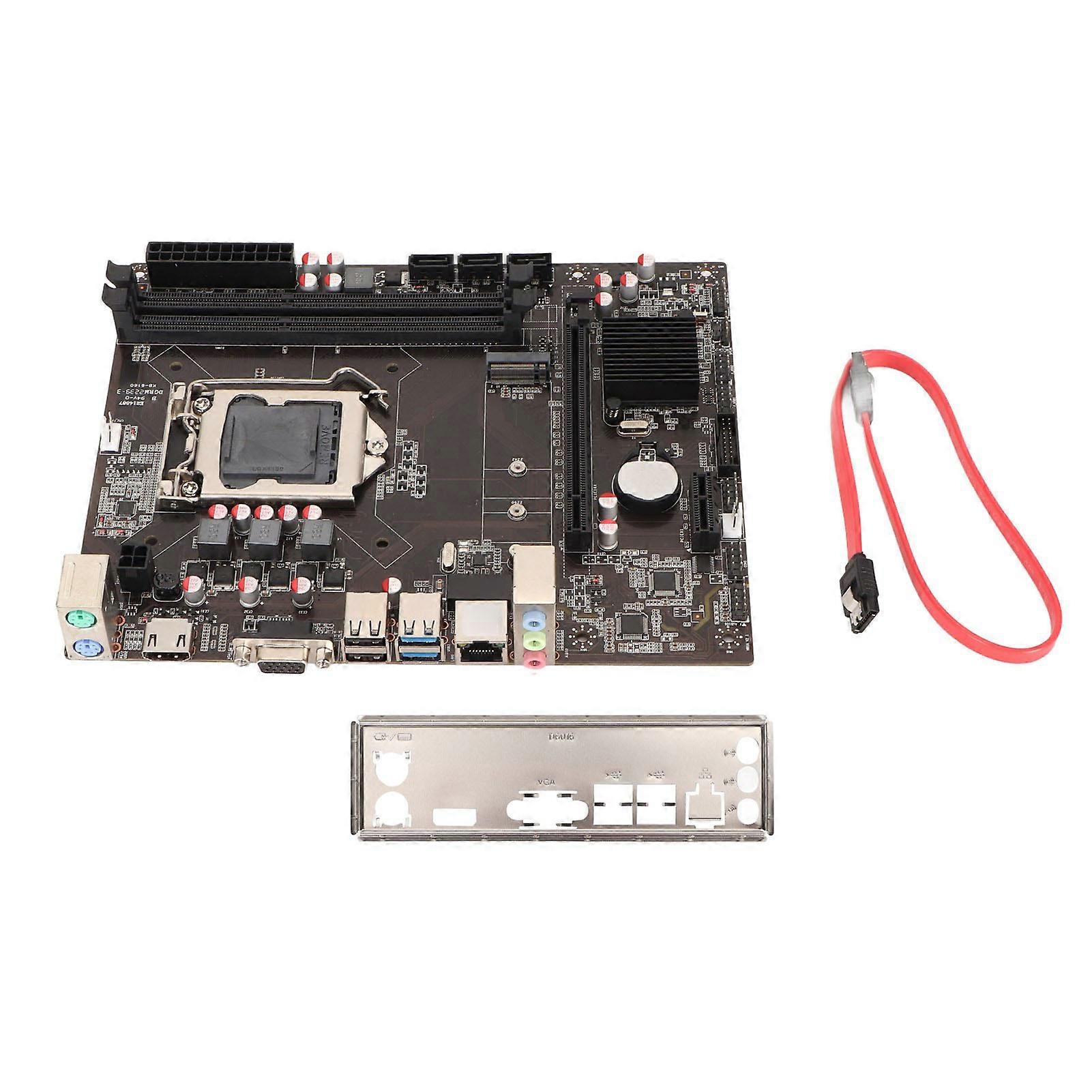 Carte mère de bureau B85A LGA 1150 Socket Dual Channel DDR3 HD Output PCIe 3.0 X16 32GB/s M.2 SATA3.0 ATX Carte Mère