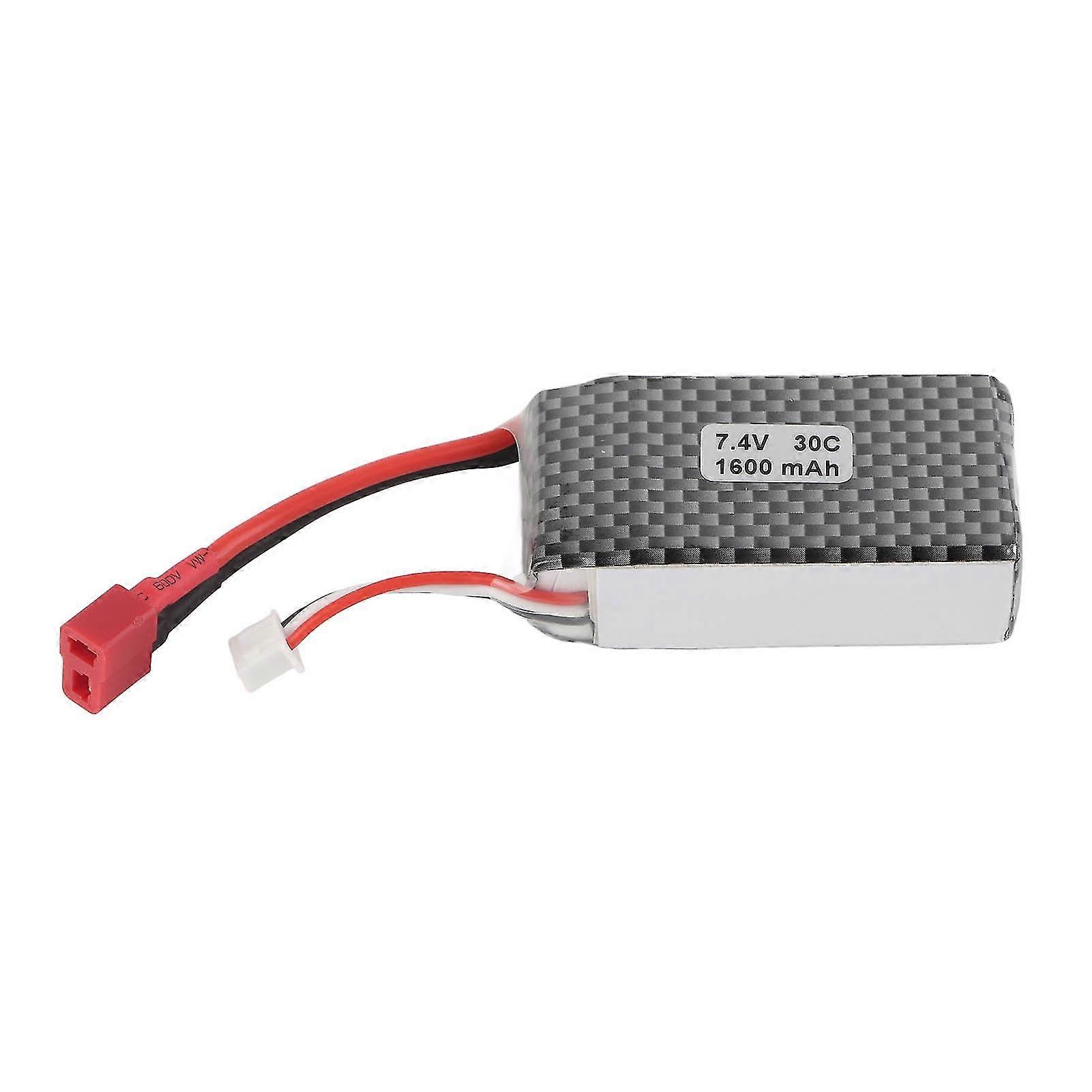 7.4V 1600mAh High Rate RC Lipo Battery 30C Spare Battery for SCY 16101 16102 16103 16201 116 RC Off Road Vehicle