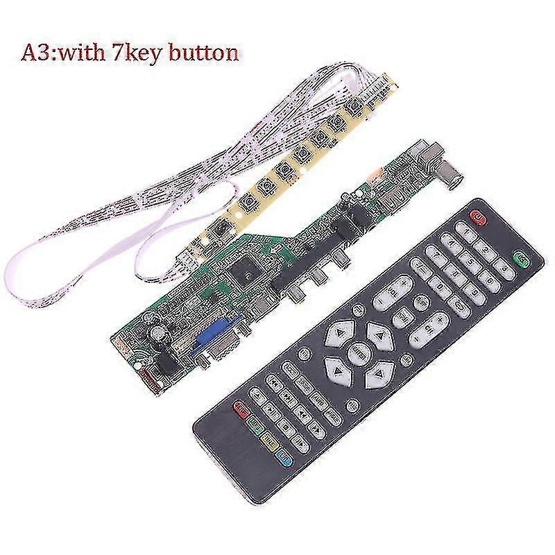 T.v53.03 Universal Lcd Tv Controller Driver Board V53 Analog Tv Motherboard