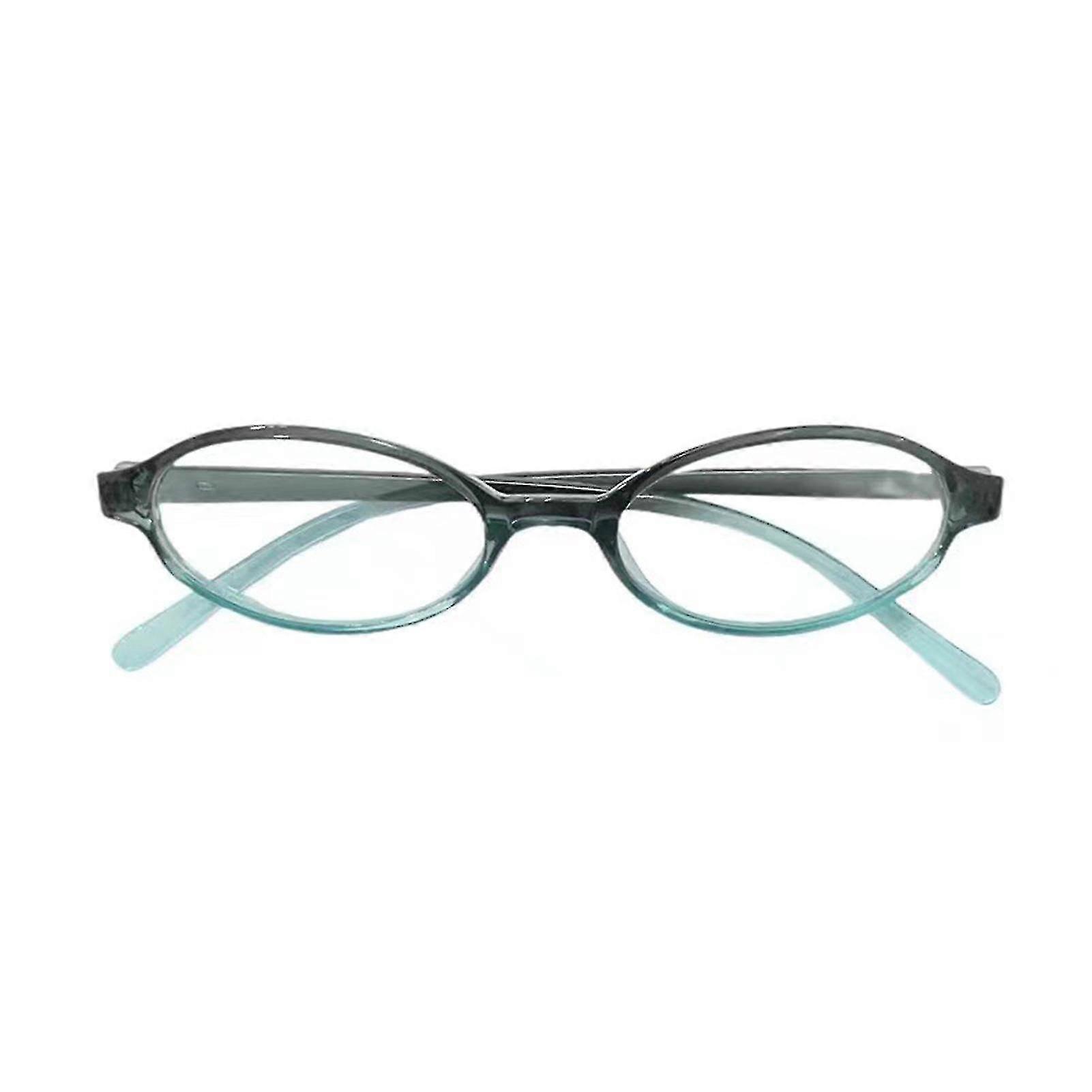 Blue Light Filter Glasses With Thin Reflective Lens Small Oval Frame Eyeglasses For Gaming Students