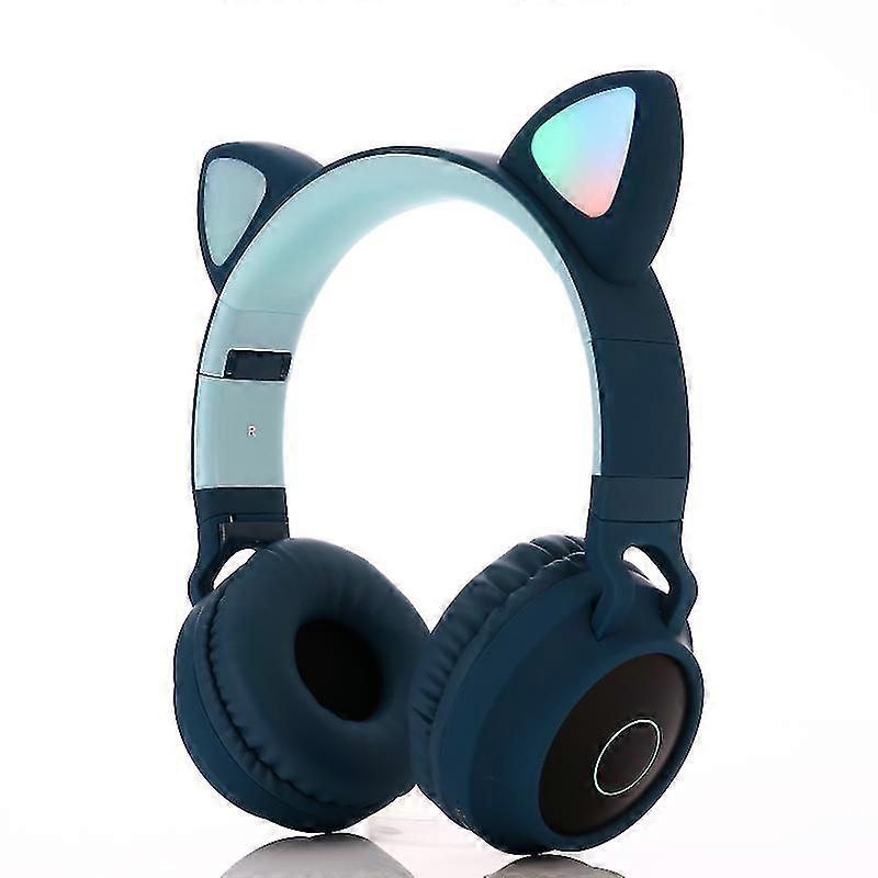 Cute Bluetooth Wireless Cat Ear Headset With Microphone