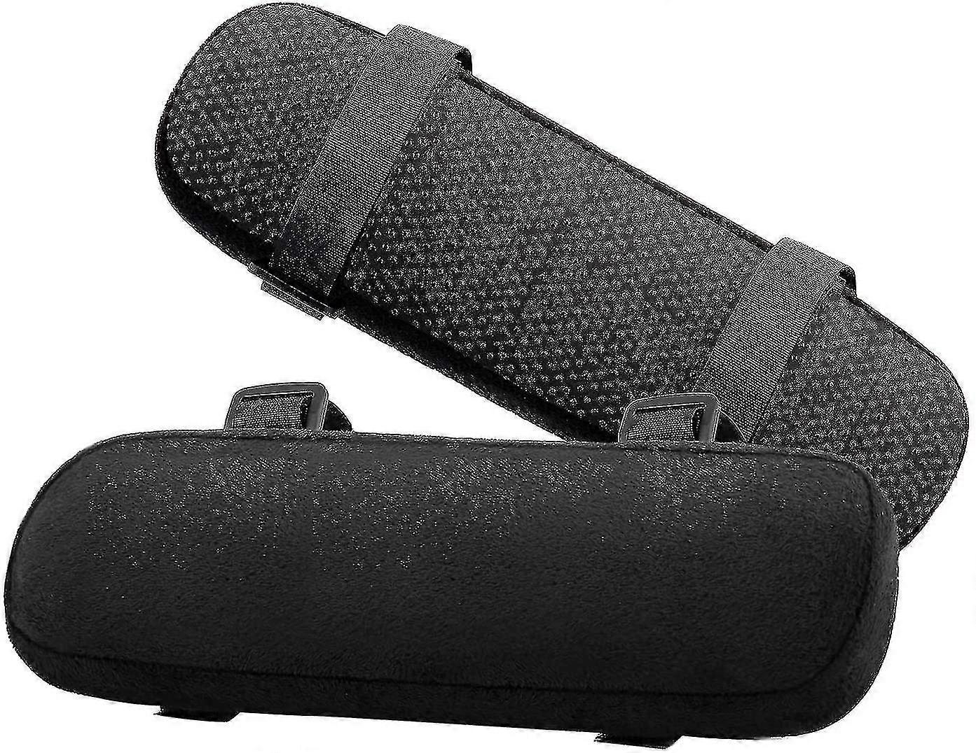 Chair Armrest Cushion,2 Piece Foam Soft Elbow Pillow Cushion-Black
