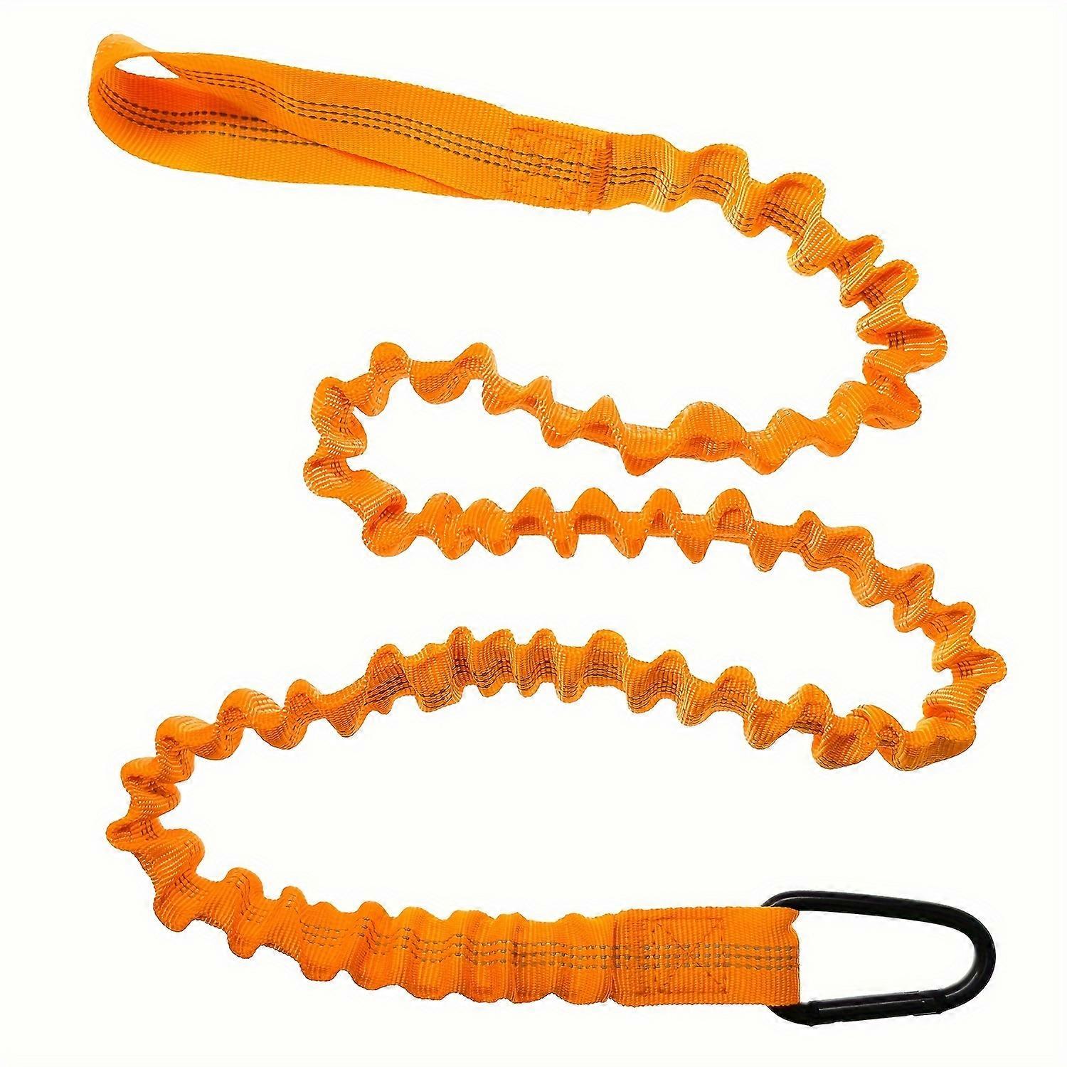Kayak Paddle Loss Prevention Lanyard Paddle Handle Tie Kayak Loss Prevention Lanyard Orange Black Fluorescent Green