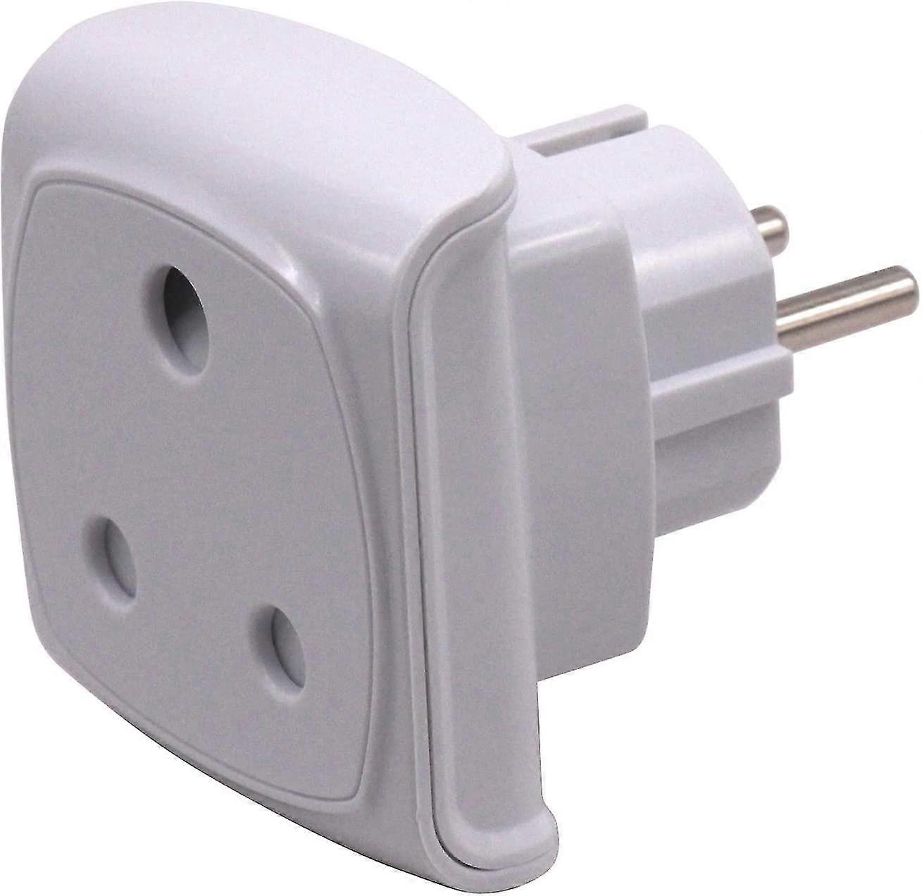 South Africa 3 Pin Adapter - Convert to 2 Pin EU Plug (Not for Indian Use)