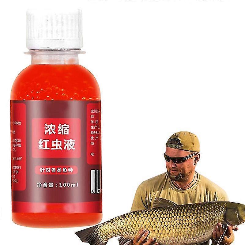 Concentrated Red Worm Liquid Fish Bait Additive - 100ml Strong Fish Attractant