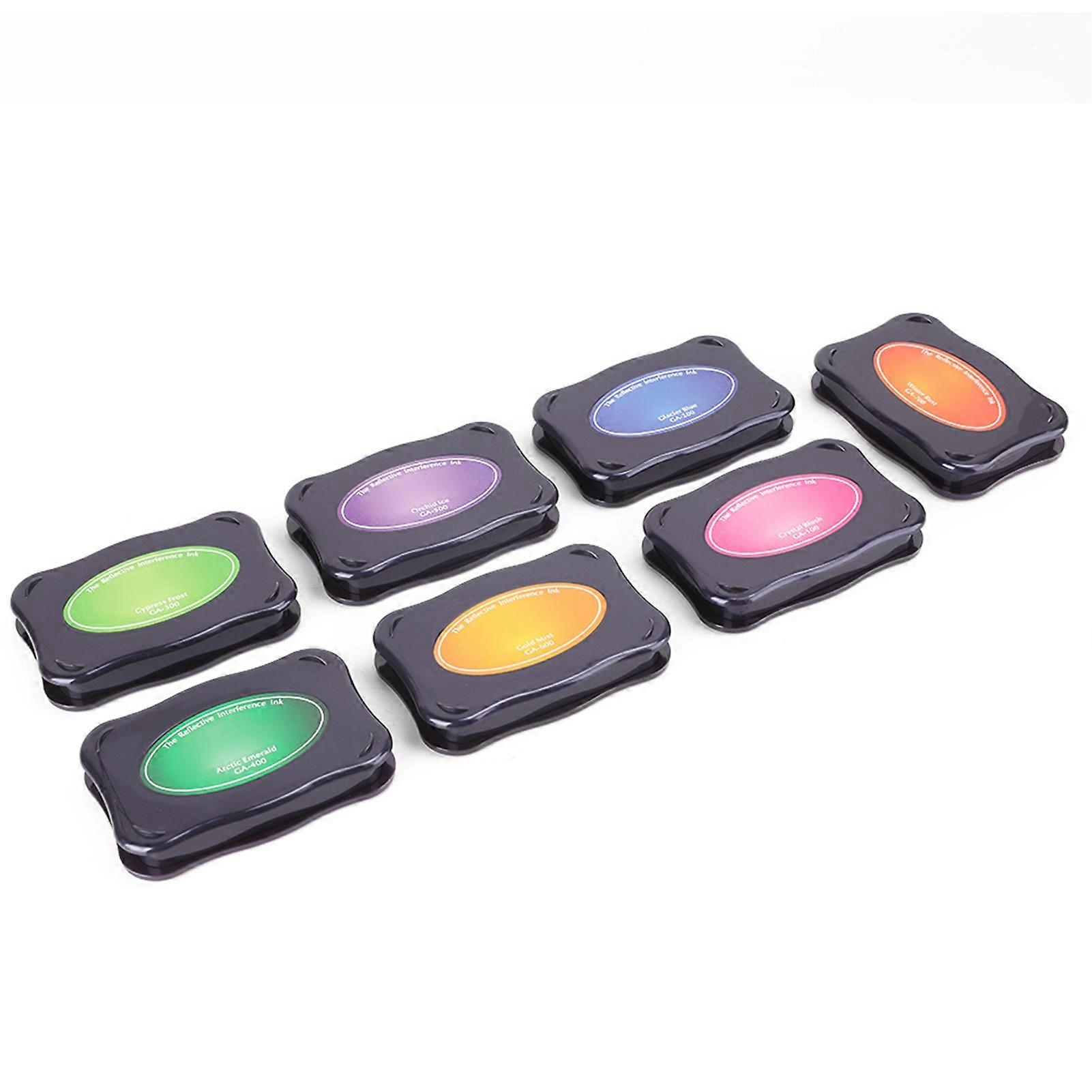 DIY Colorful Ink Pad Set for Dark Paper Crafts