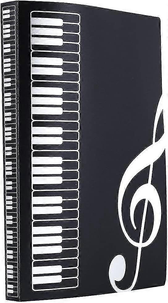 folder for sheet music file paper documents (black)