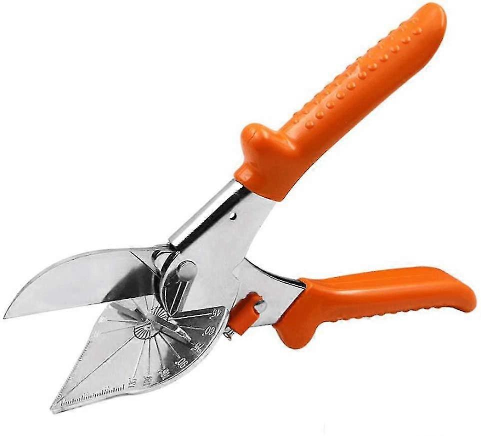 Multi Angle Miter Shears Adjustable Angle, Adjustable Angle Shears Multi Angle Miter Shears For Cutting Pe Plastic Cork Tree Slot Shears Pvc (orange)