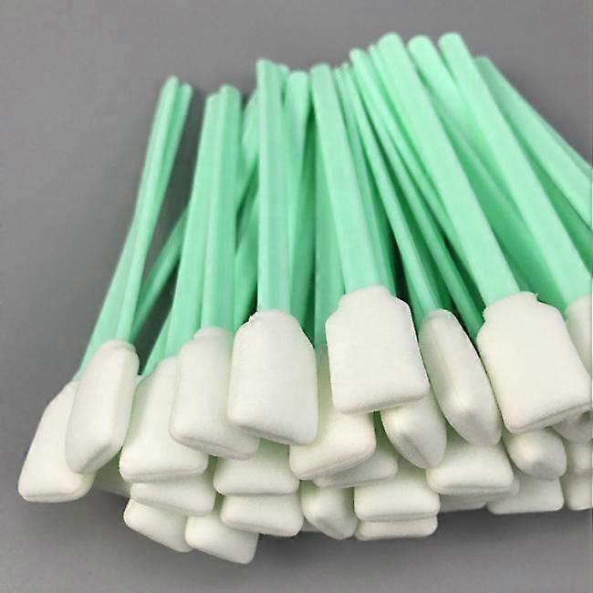 100pcs Cleaning Swabs Foam Tips Sponge Stick For Inkjet Printer Optical Equipments