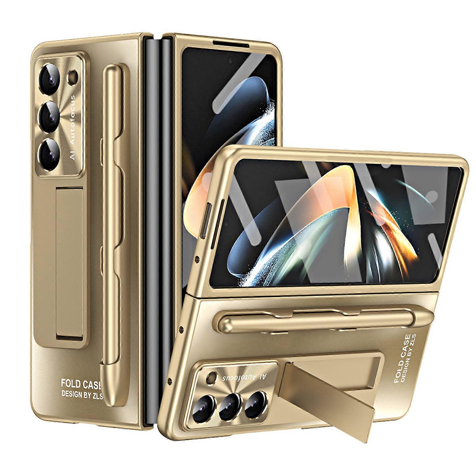 Galaxy Z Fold 5 Case with S Pen and S Pen Slot, Built-in Screen Protector and Kickstand for Samsung Galaxy Z Fold 5 Case