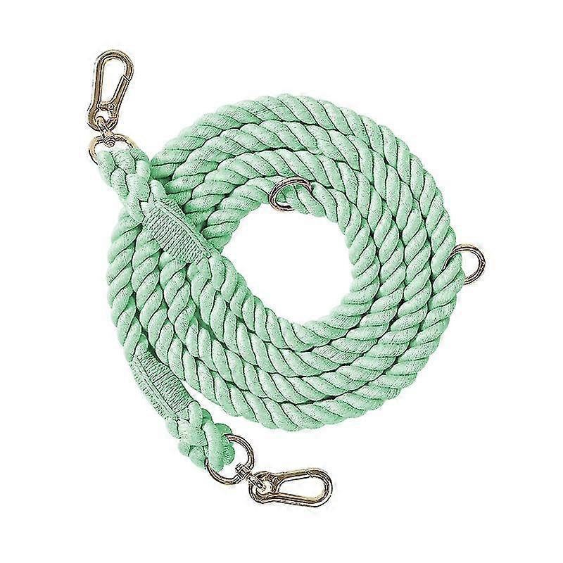 Multifunktionale Doppelkopf-Flechthunde-Trainingsleine mintgrün 210x1,2cm