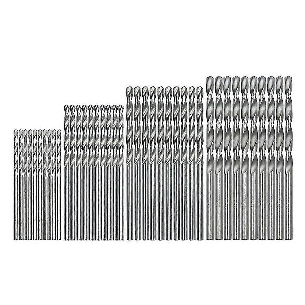 40 Pieces 0.5mm-2.0mm Straight Shank Mini Drill Bit Set Tiny Mini Small Drill Bits Full-ground Hss