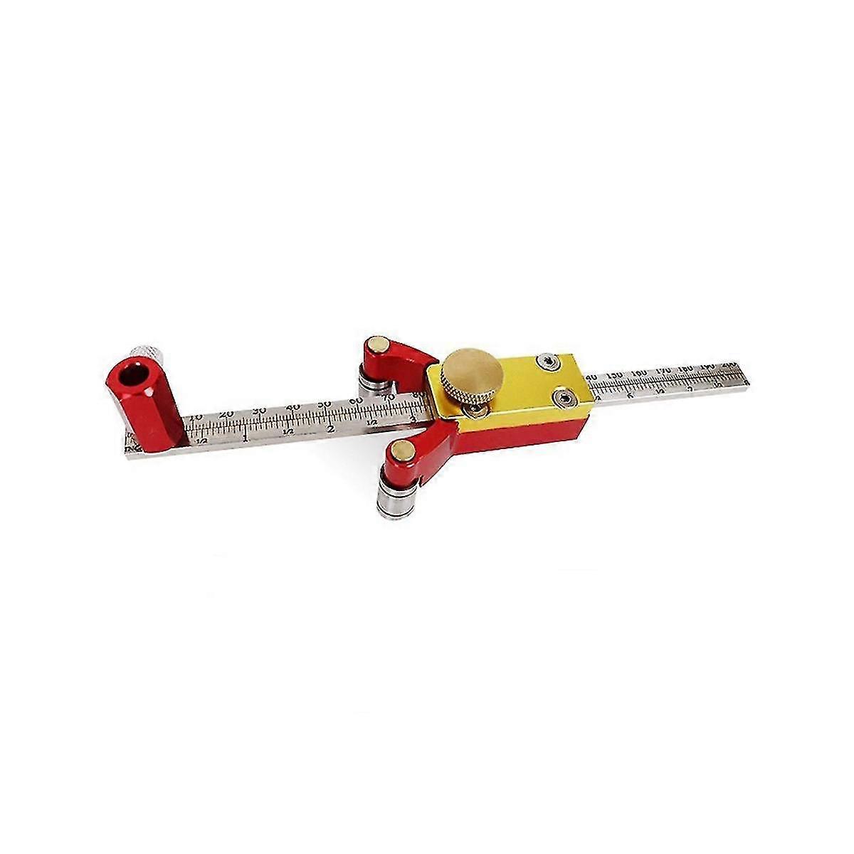 3-in-1 Scriber Multifunctional Line Drawing Plan Straight Line Parallel Arc Woodworking Diy Height Measuring Tool