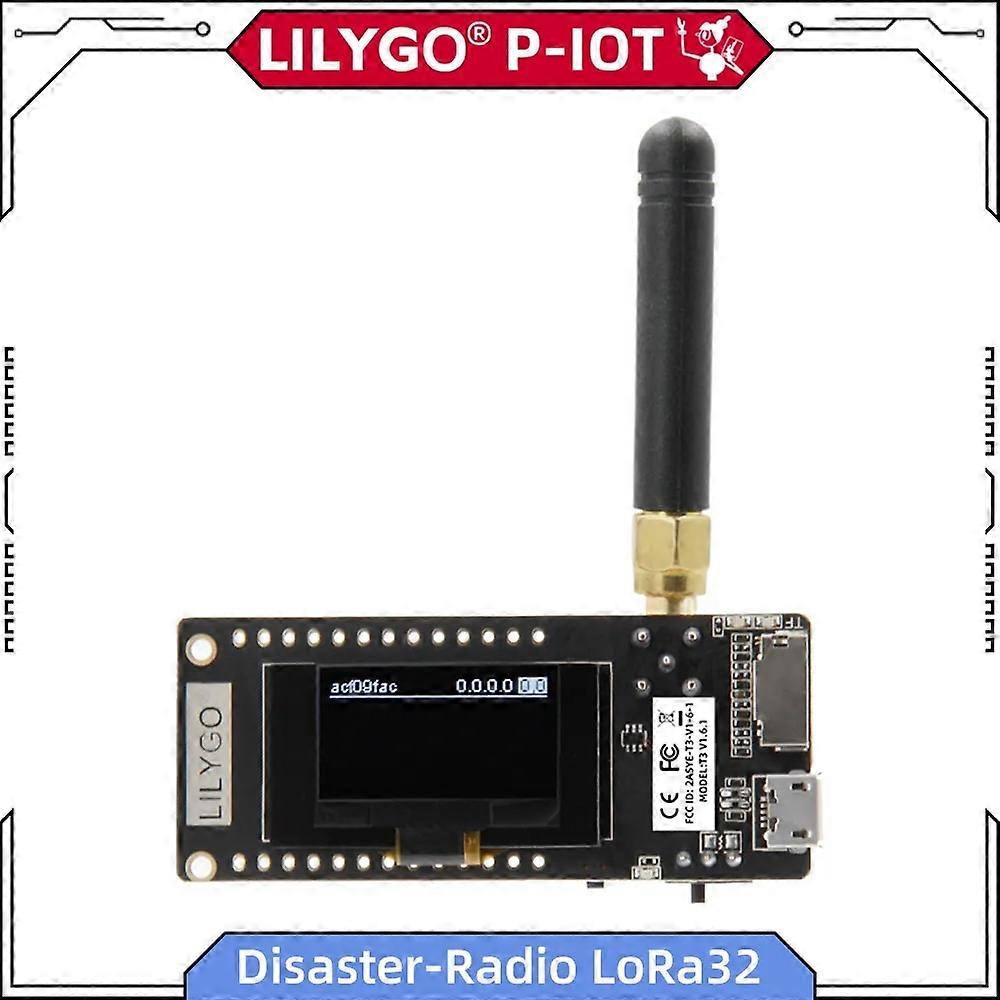 LILYGO TTGO Disaster-Radio LoRa32 V2.1 Entwicklungsboard ESP32 LoRa Modul 433MHz 868MHz 915MHz WIFI Bluetooth 0,96 Zoll OLED
