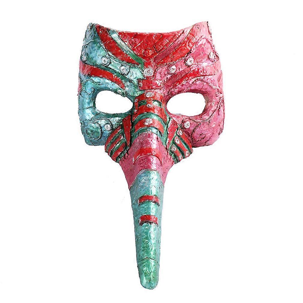 Punk Plague Doctor Beak Mask PU Foam Half Face Cover Halloween Cosplay Party Prop