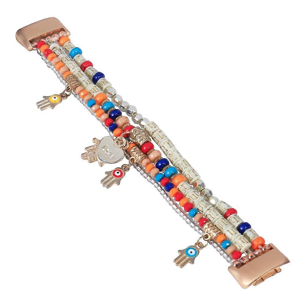 Palm Bead Chain Watch Band For Fitbit Charge 5