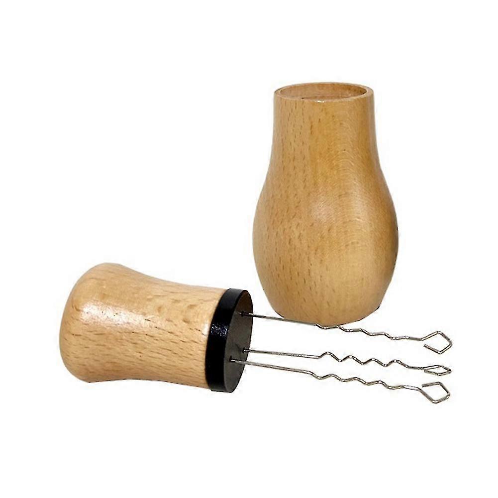 Agitatore caffè espresso, manico in legno natura con supporto A