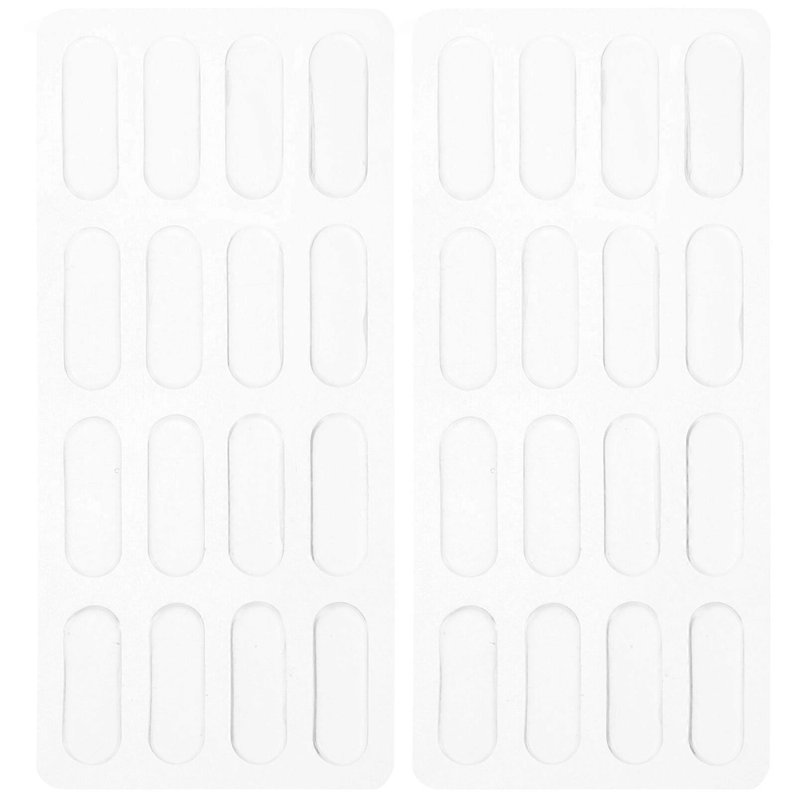 2pcs Porte D’armoire Anti-collision Bande Tiroir Silicone Pare-chocs Armoire Pare-chocs Bandes