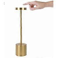 1200mAh Rechargeable Aluminum USB Wireless LED Table Lamp for Dining Room or Office (Local Gold)