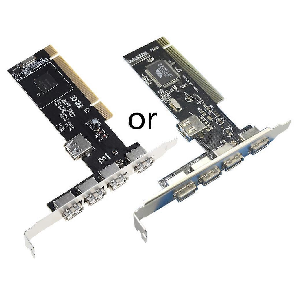 Internal PCI Expansion Controller for 4 USB 2.0 Ports 480Mbps Via Hub PC Board