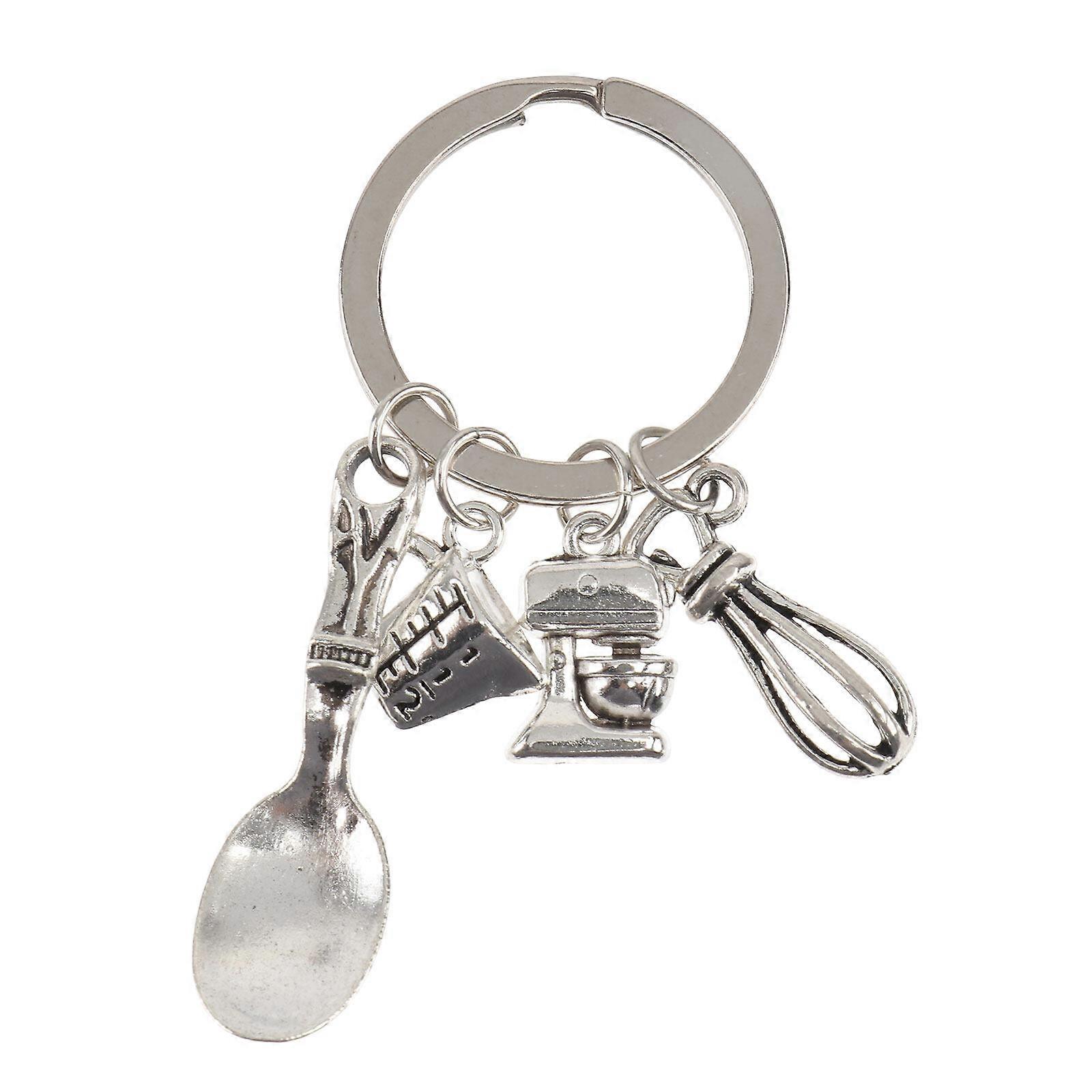 1Pc Creative Kitchen Cooking Tools Keychain Pendant Culinary Team Keyholder Gift