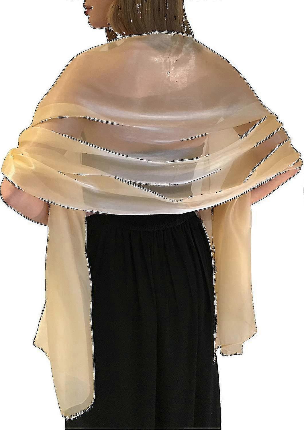 Iriserende Wrap Stole Shawl Compatibel met bruiloften Bruidsmeisjes Proms &Parties